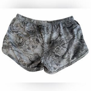 Shosho Gray Swirl Women's Athletic Shorts size M